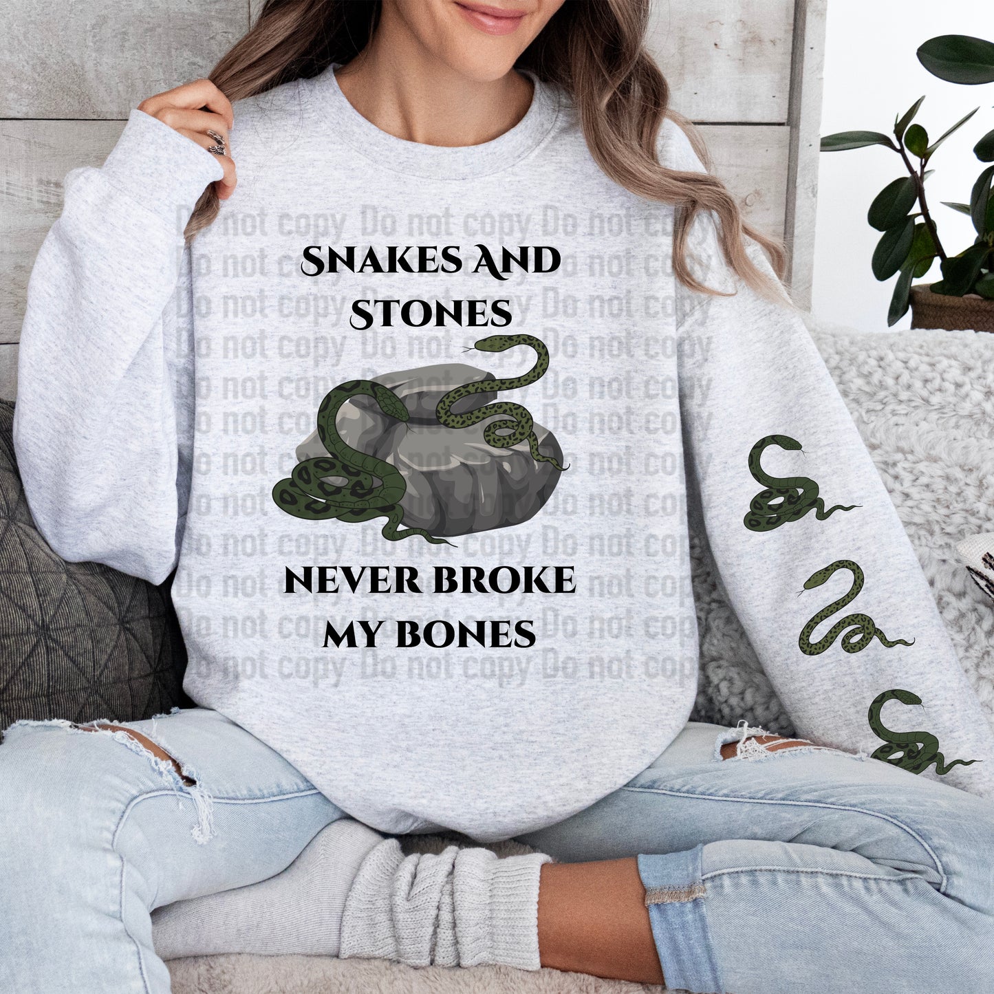 Snakes And Stones Never Broke My Bones With Sleeve Design T Swift