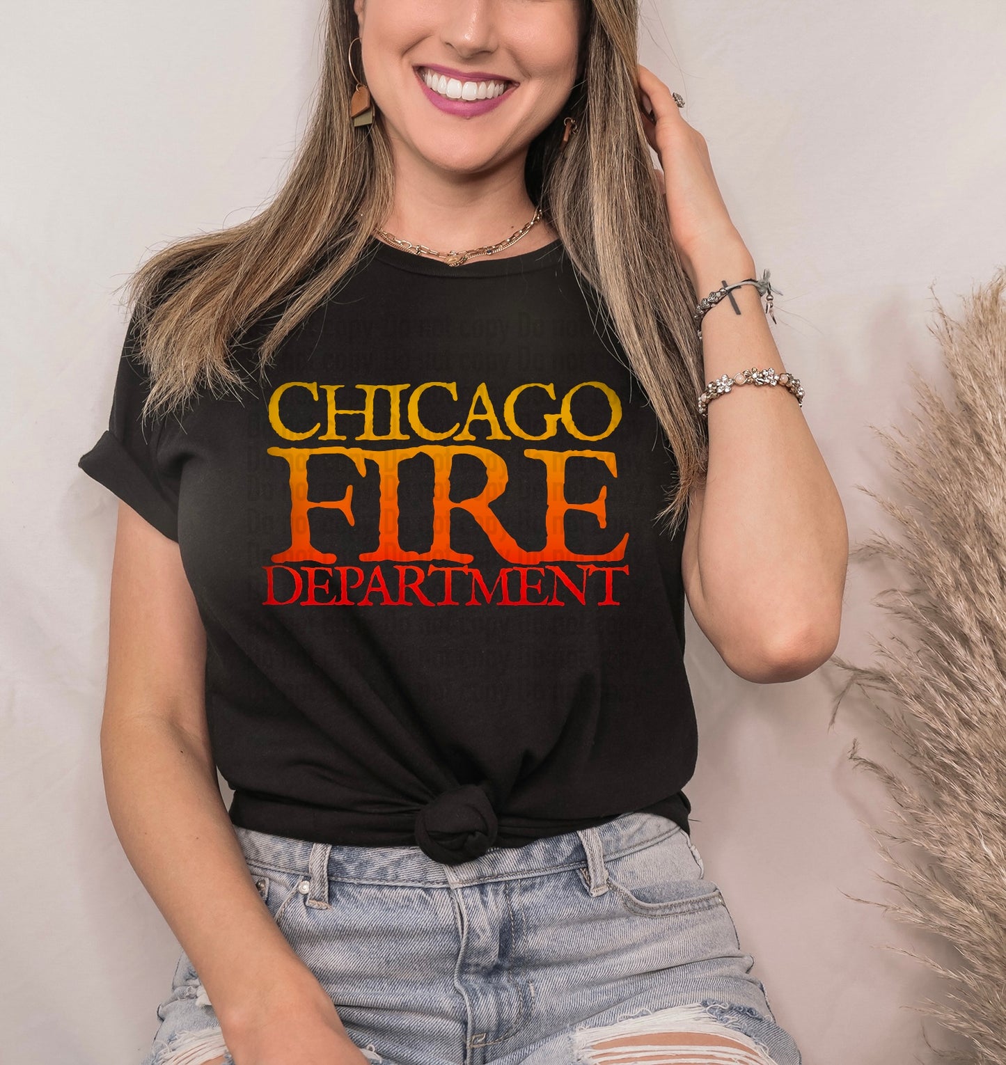 Chicago Fire Department Colored Text