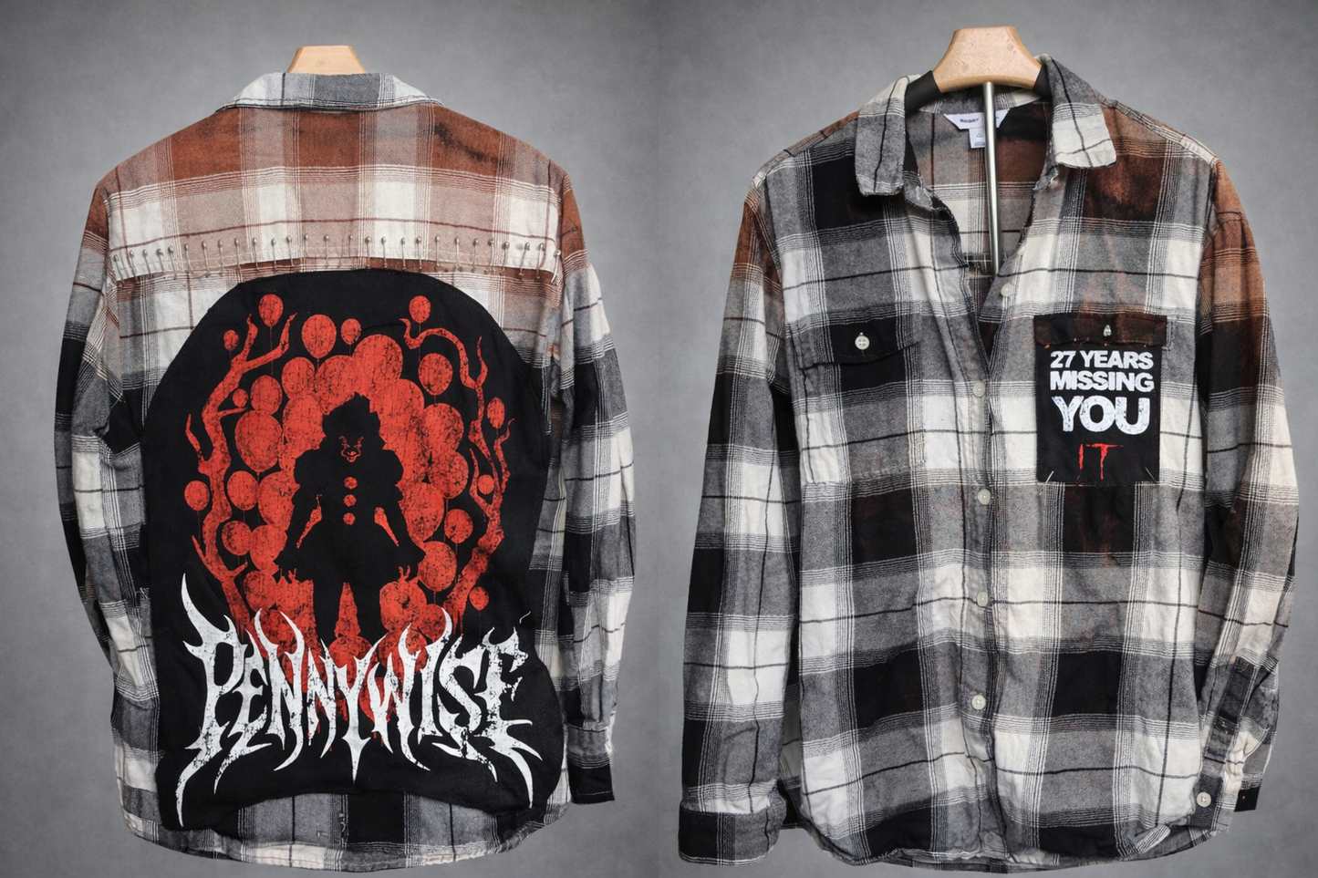 Pennywise Balloon Silhouette W/Pocket Flannel