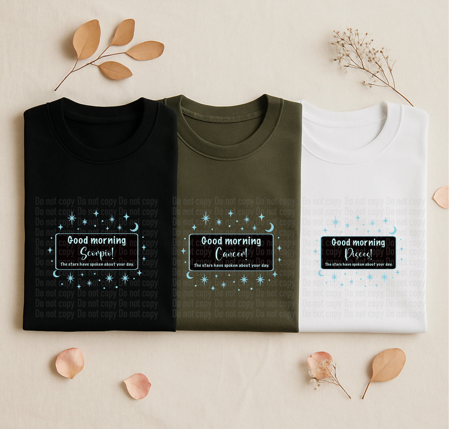 Good Morning W/Zodiac Sign (Officially licensed)