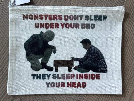 Monsters Sleep Inside Your Head Makeup Pouch - Accessories
