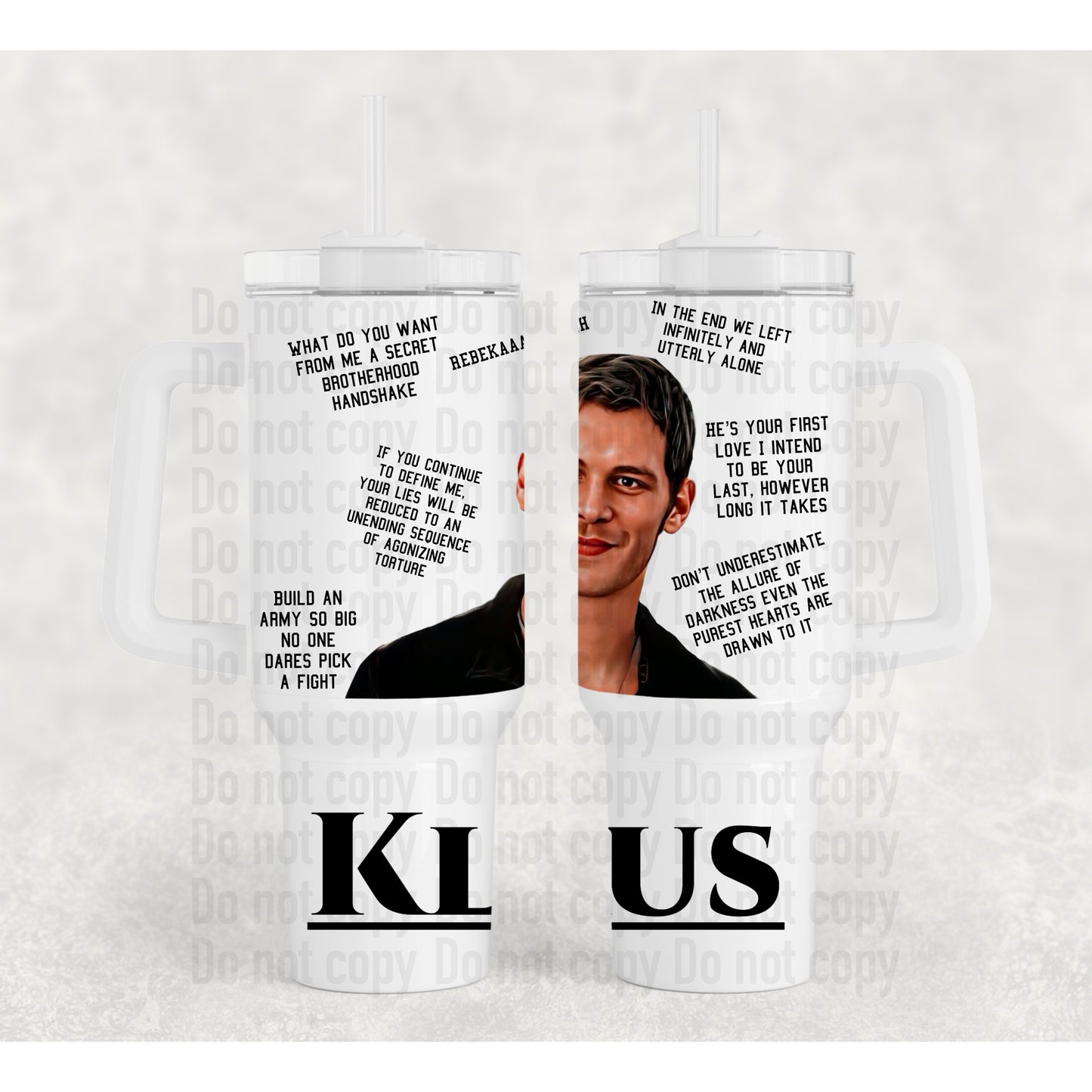 Klaus Mikaelson Quotes 40oz Stanley Dupe