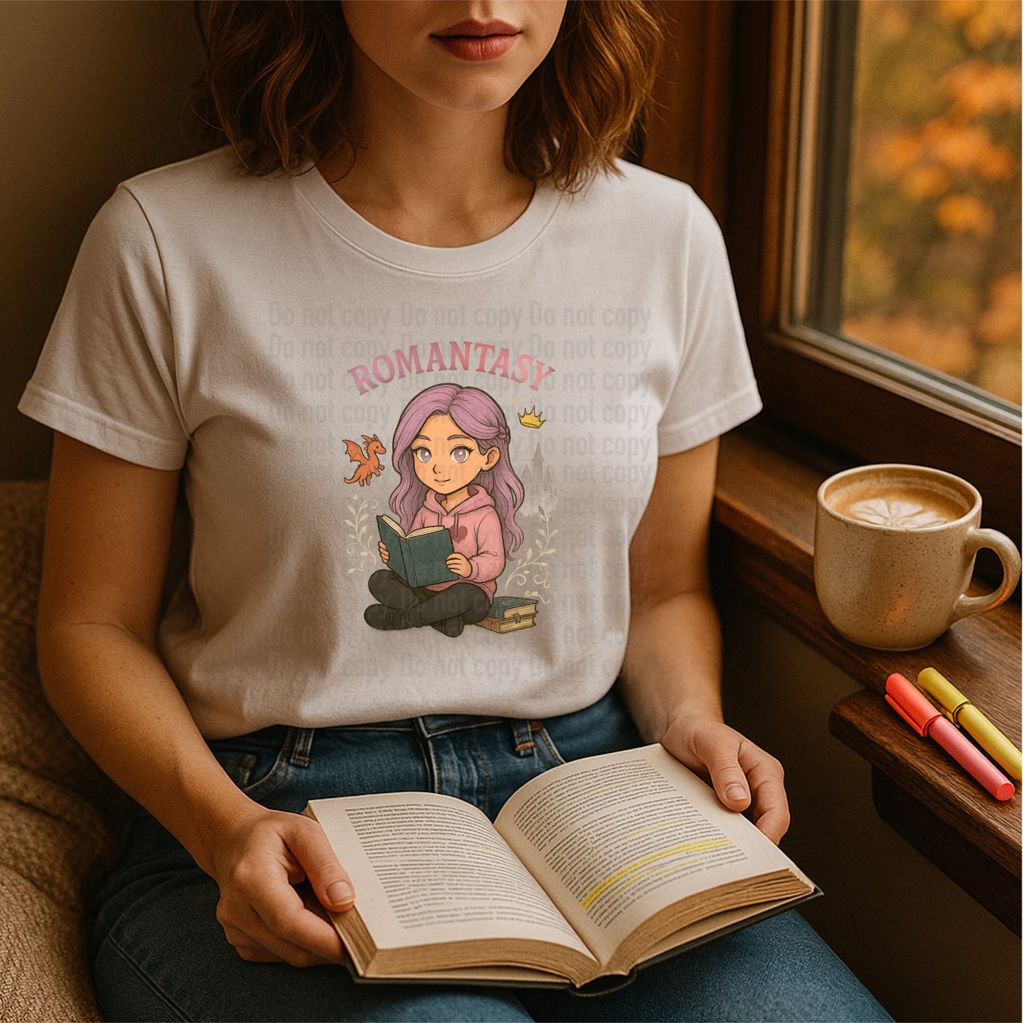 Romantasy Reader Chibi Style