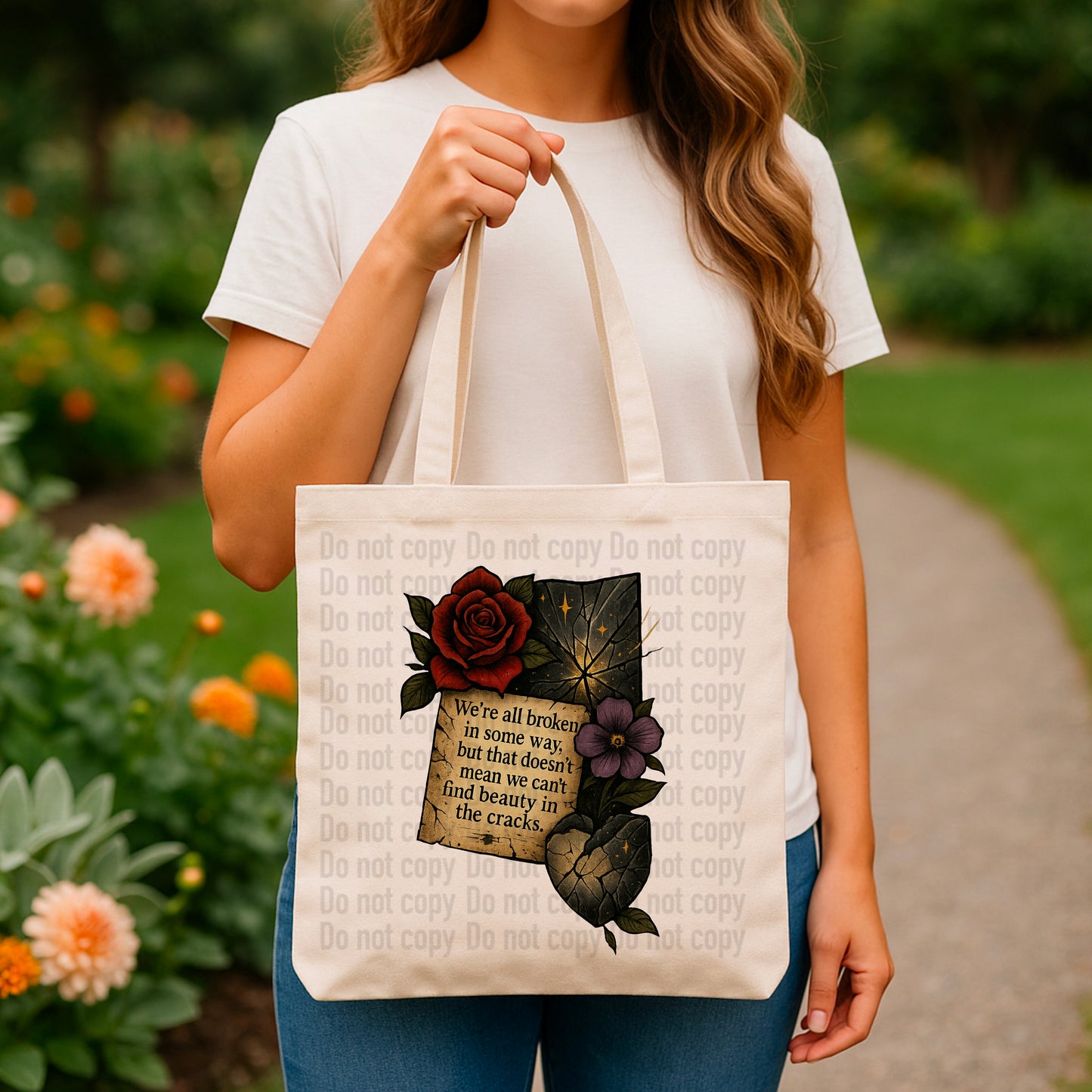 Find Beauty In The Cracks - Tote Bag