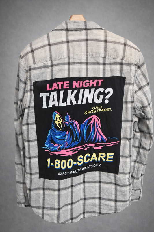 Ghostface 1-800-SCARE Flannel