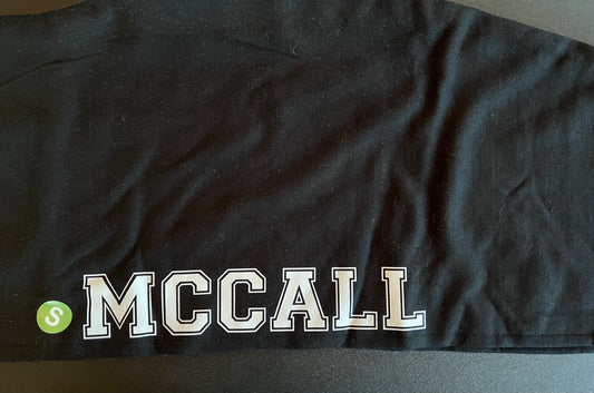 McCall Varsity Lettering Black Sweatpants ECC