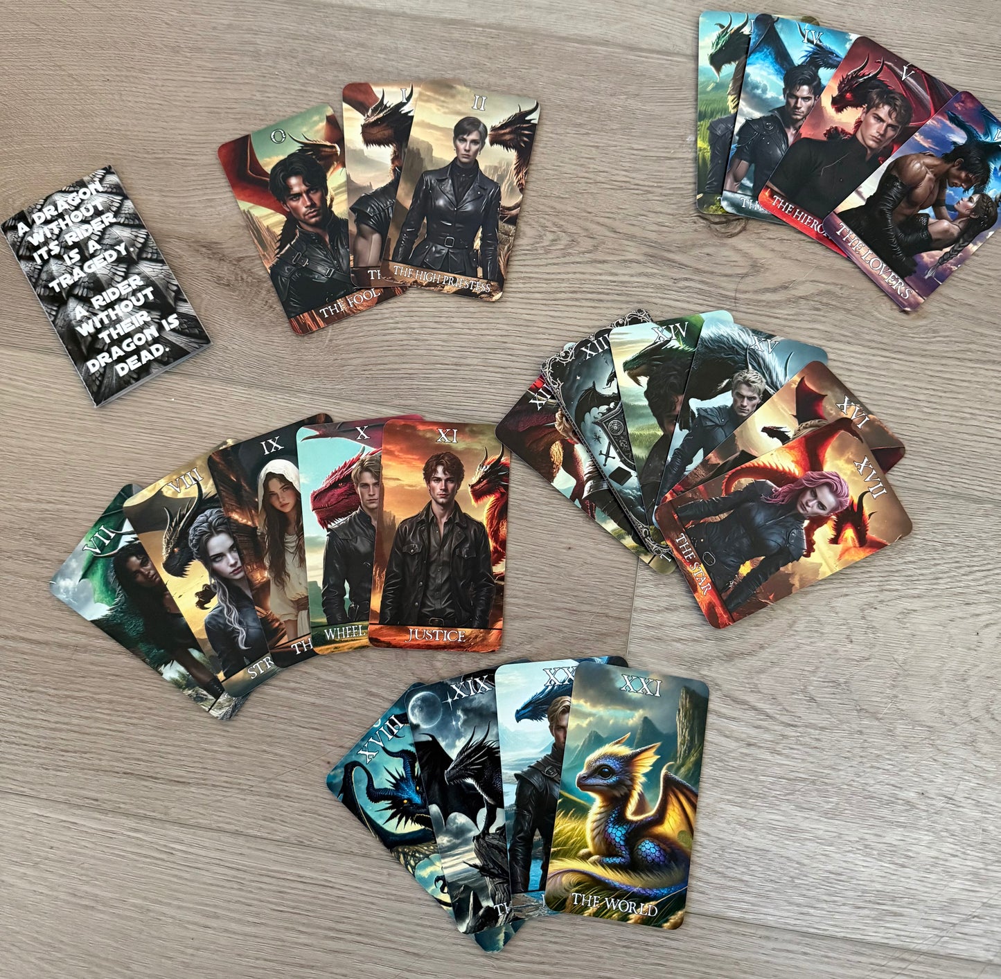Fan Made Dragon Rider Tarot Cards
