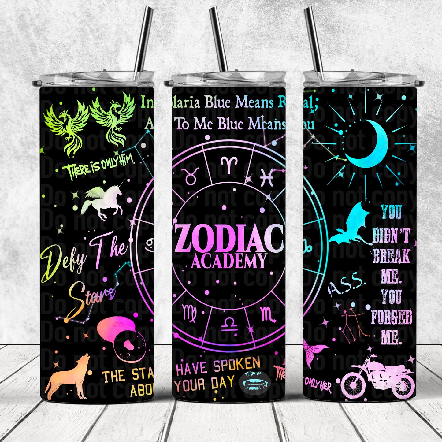 ZA Multi Icon (Officially Licensed) 20oz Skinny Tumbler