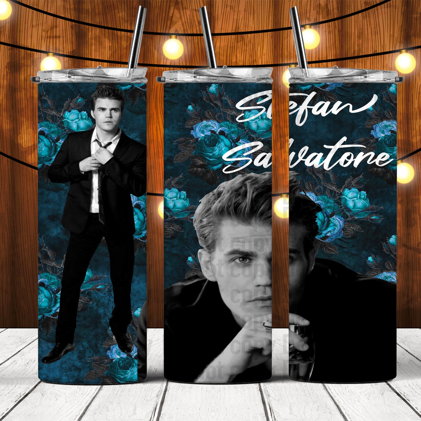 Damon Stefan Salvatore Brothers - 20oz Skinny Tumbler