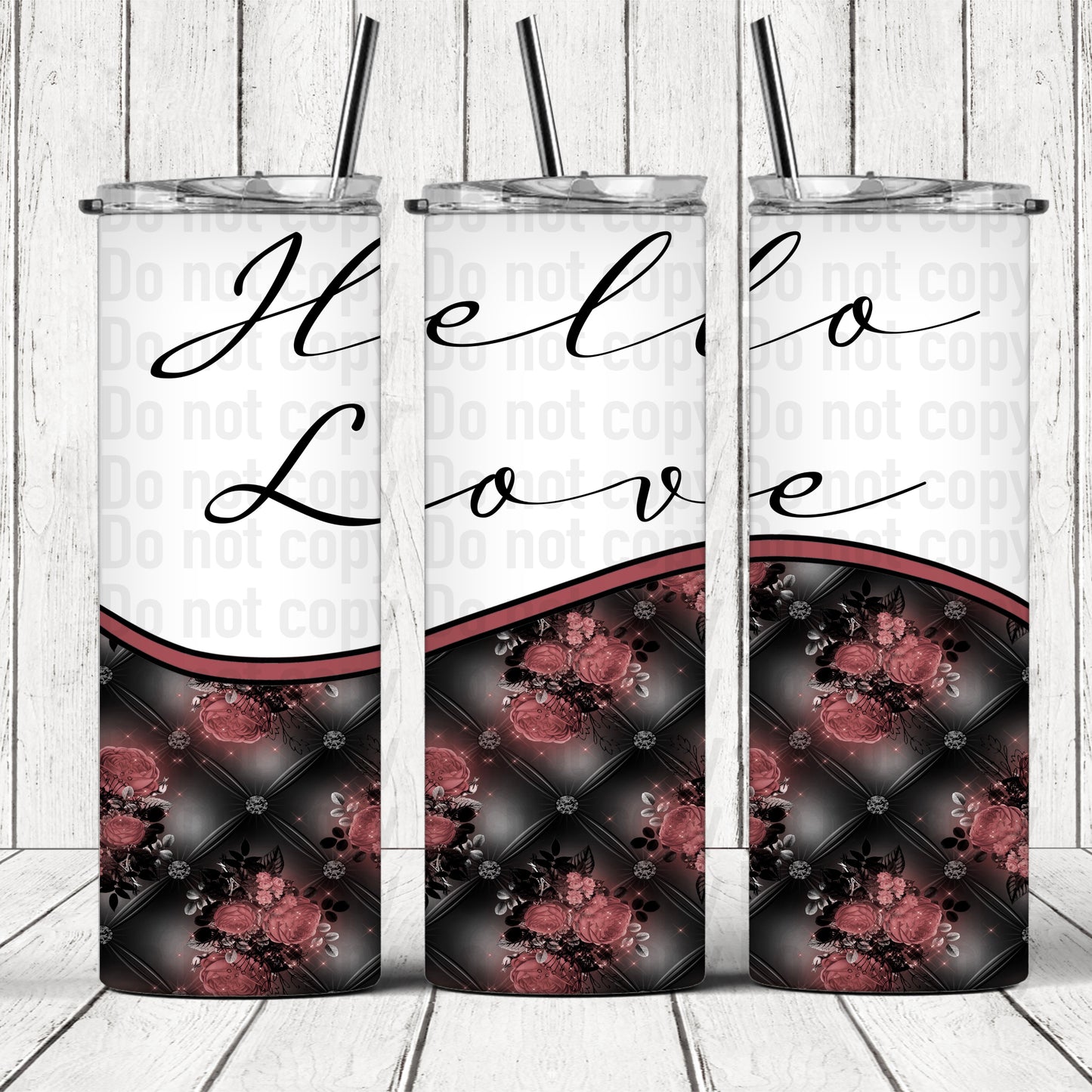 Hello Sayings TVD/TO 20oz Skinny Tumbler