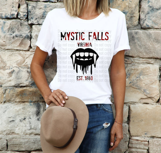 Mystic Falls 1860 TVD Salvatore - T-Shirt & Hoodie