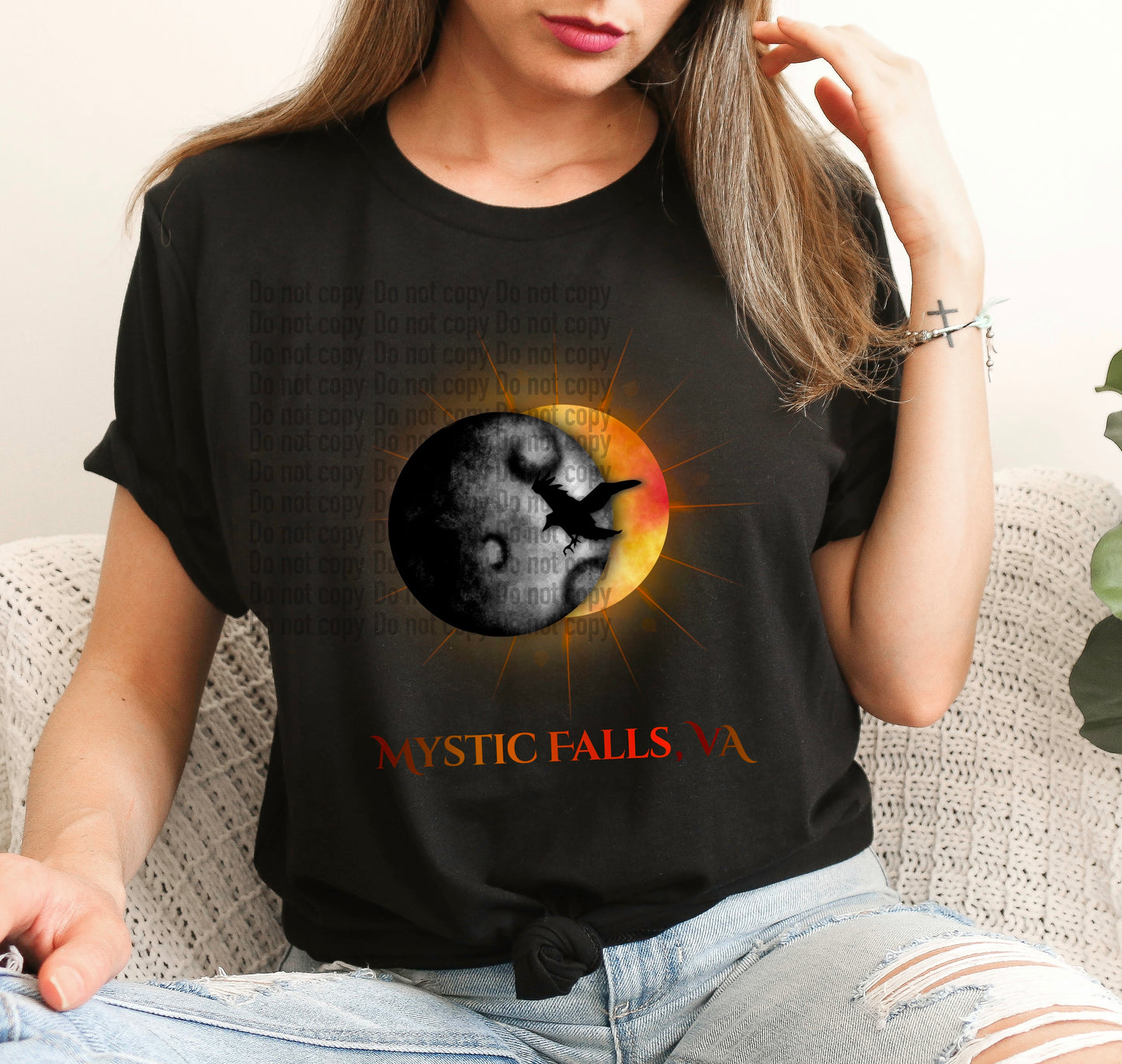 Moon And Sun Curse Vampire Diaries The Originals Front And Back - T-Shirt & Hoodie