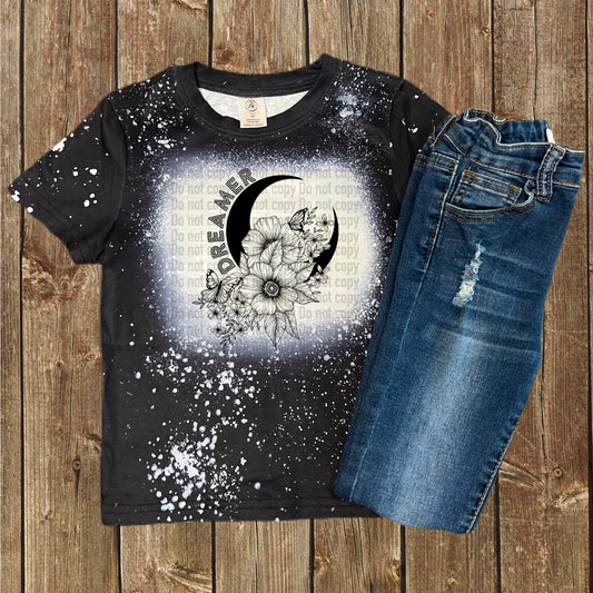 Dreamer Floral Moon - T-Shirt & Hoodie