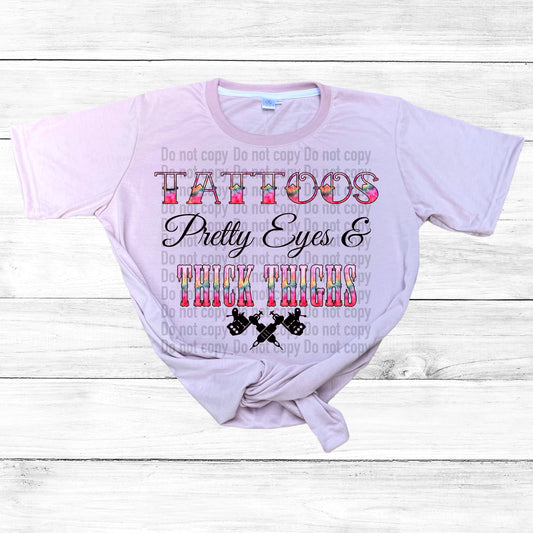 Tattoos Thick Thighs Pink - T-Shirt & Hoodie