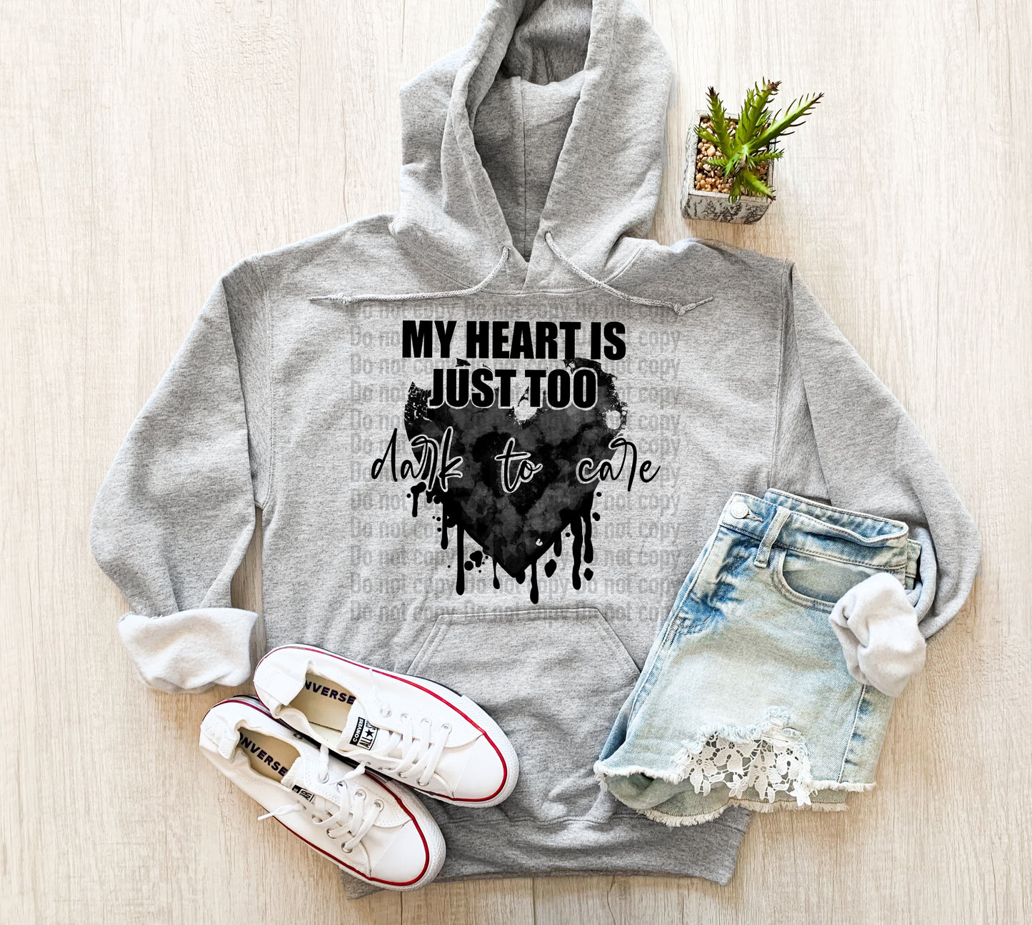 Too Dark Heart - T-Shirt & Hoodie