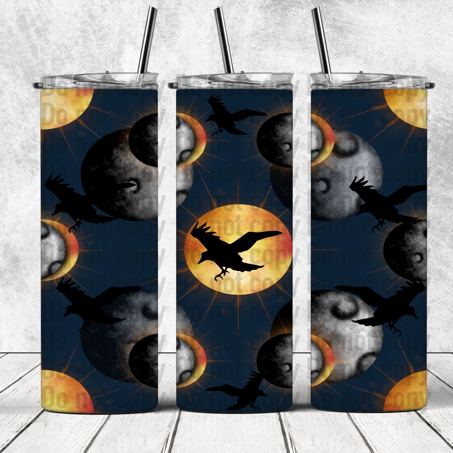 Moon and Sun Curse Crow TVD The Originals Mikaelson Salvatore - 20oz Skinny Tumbler