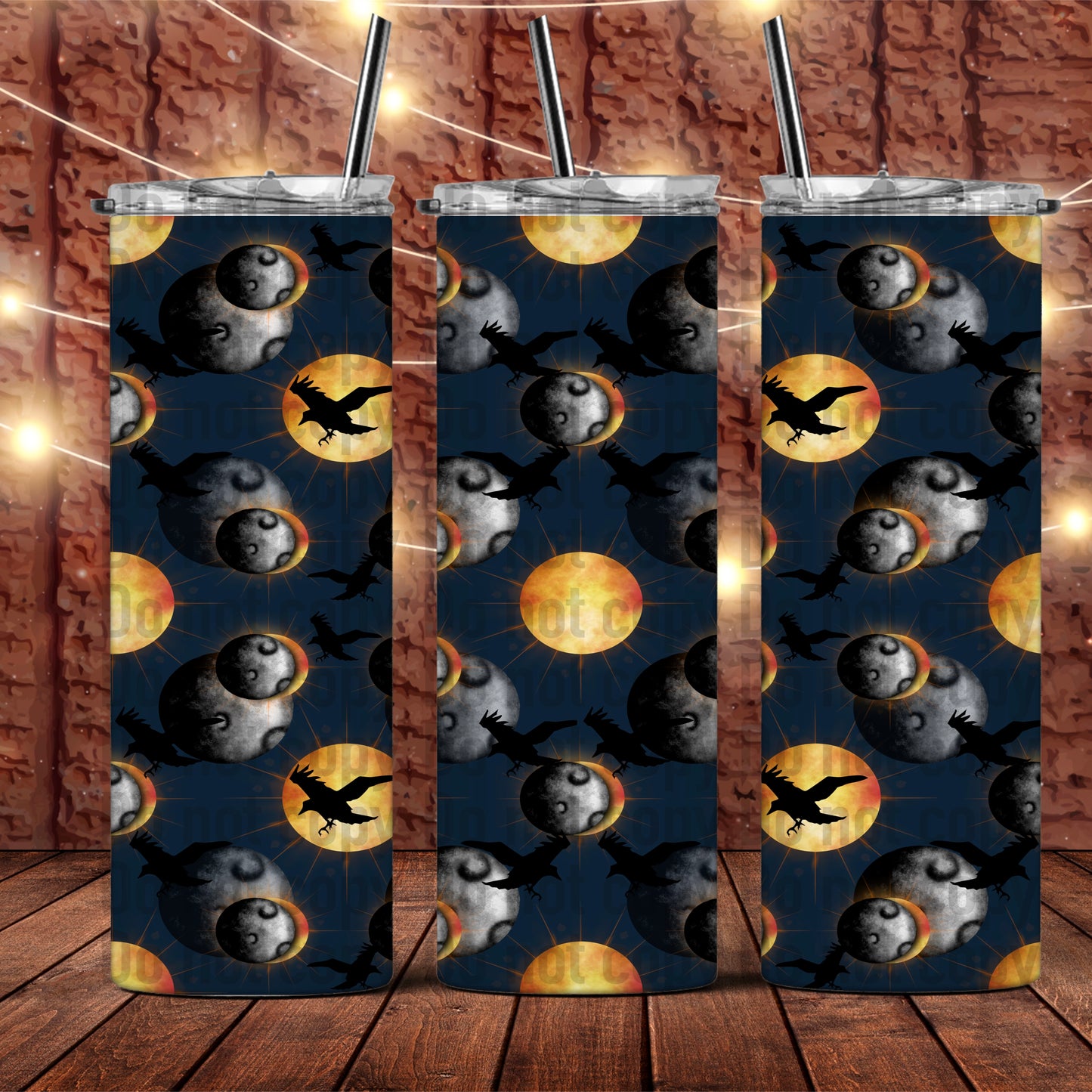 Moon and Sun Curse Crow TVD The Originals Mikaelson Salvatore - 20oz Skinny Tumbler