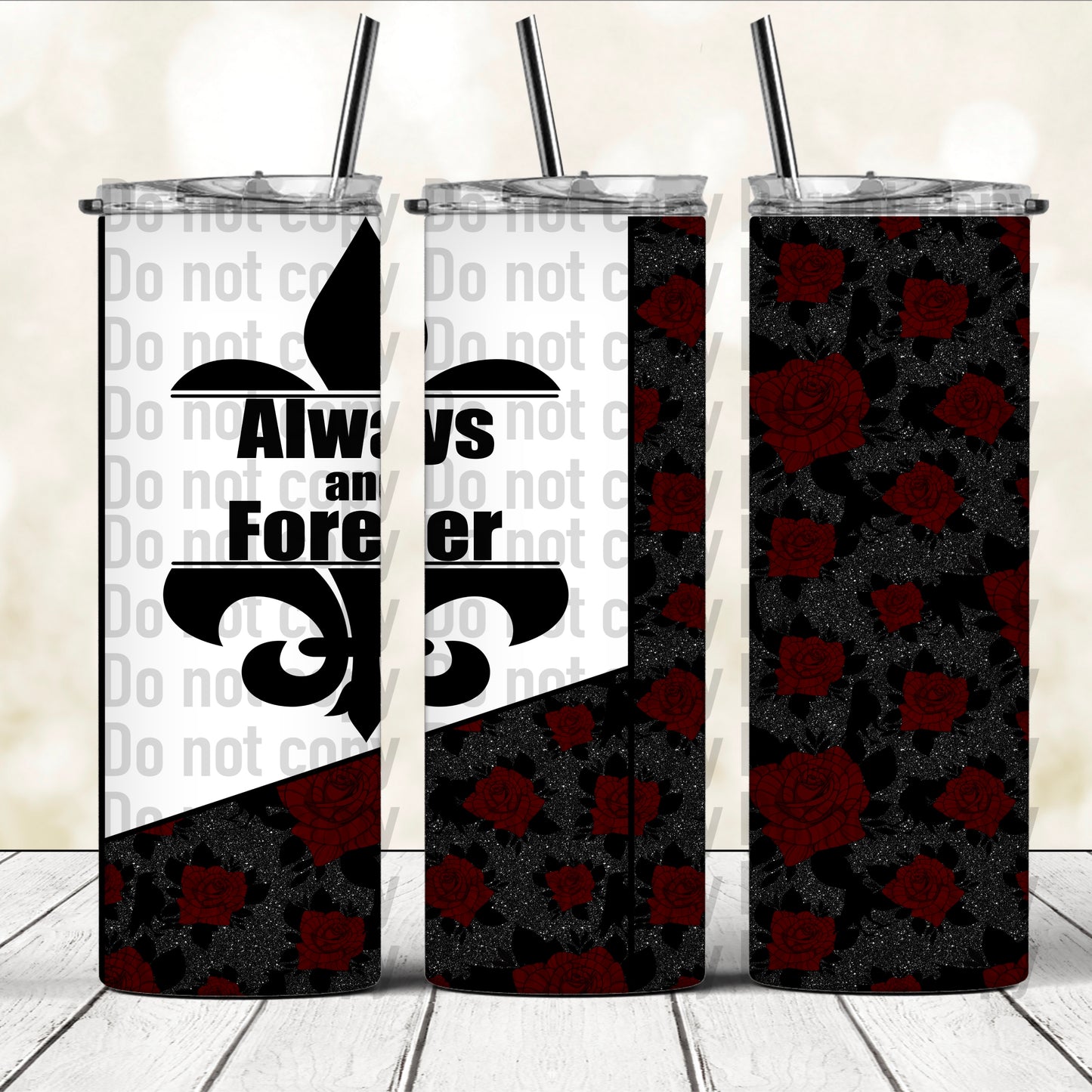 Always And Forever Floral - 20oz Skinny Tumbler